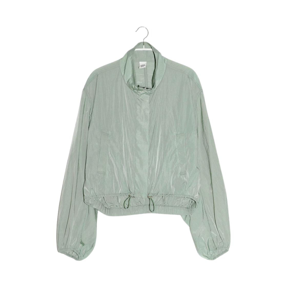 엔오르 우먼 나일론 글로시 윈드 점퍼 - 그린