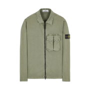 Stone Island 10304 Garment Dyed Stretch Cotton Overshirt Sage Green - 23SS