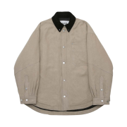 Haleine Padded Work Shirt Jacket Beige (VJ317)