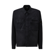 C.P. Company Organic Gabardine Utility Lens Shirt Total Eclipse Blue - 25SS