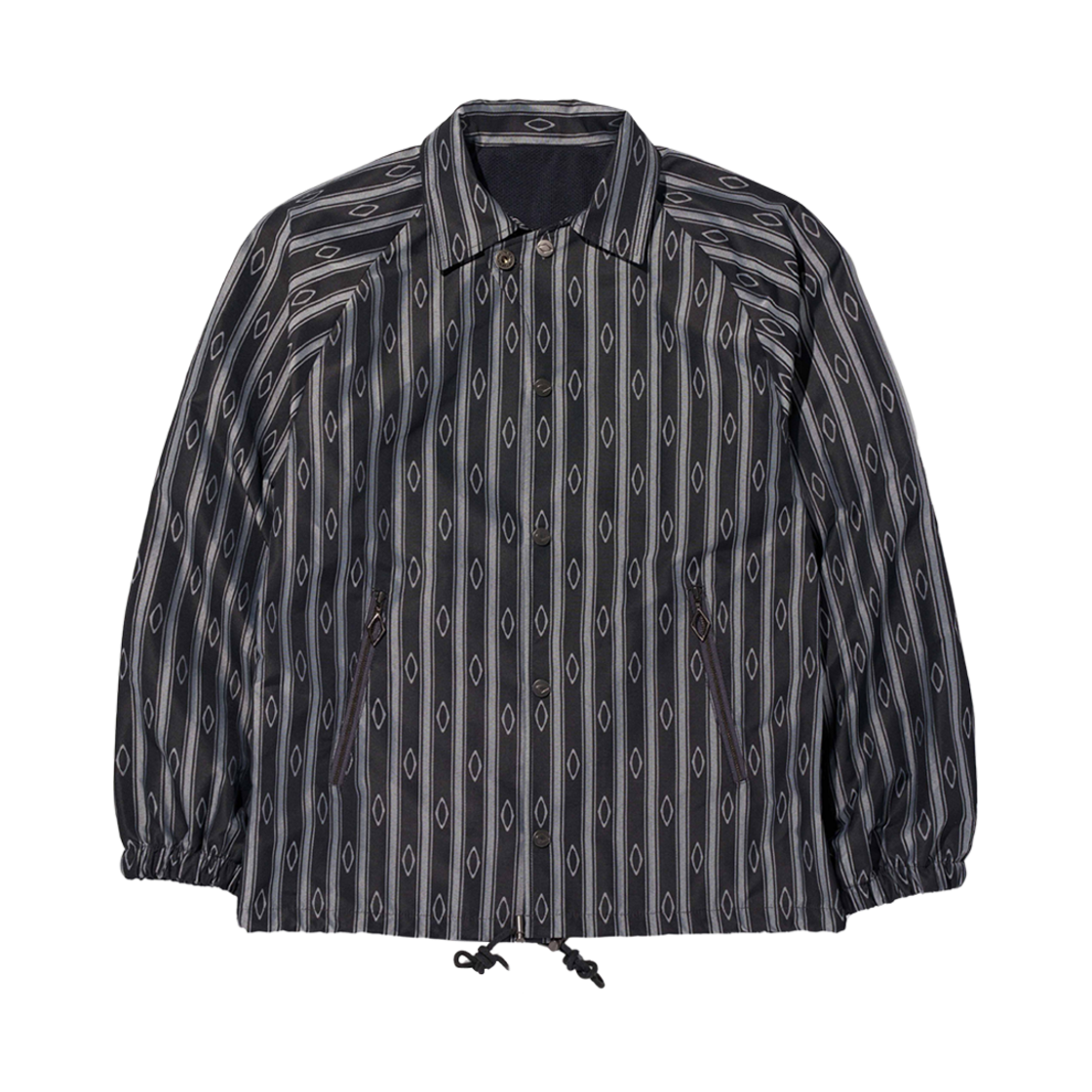 미스치프 자카드 코치 자켓 블랙(Mischief Jacquard Coach Jacket Black)