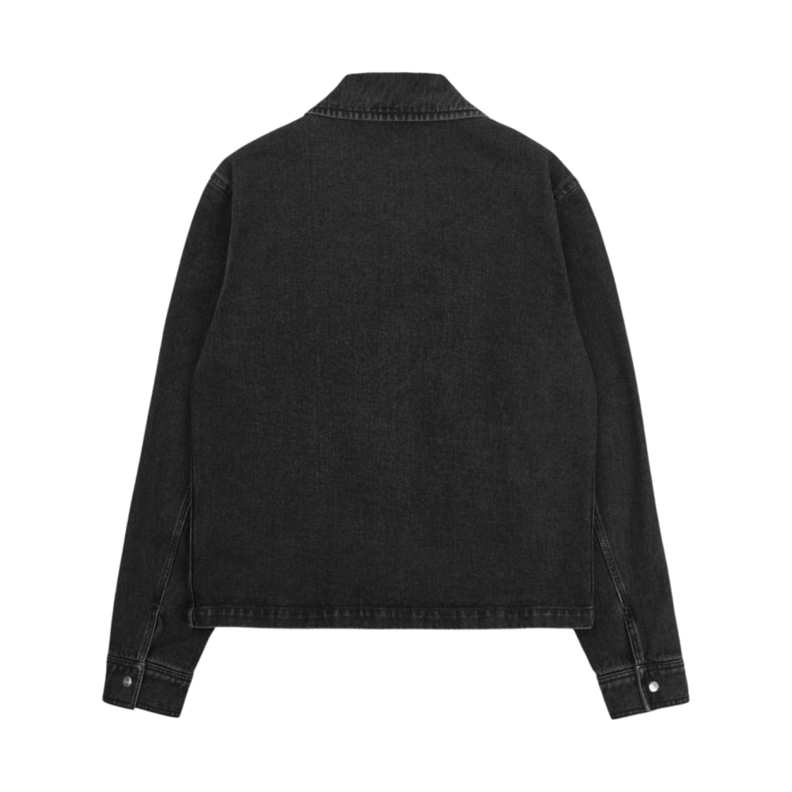 아미 스몰 하트 로고 프레스 버튼 자켓 유즈드 블랙(AMI de Coeur Press Buttons Jacket Used Black) - 2