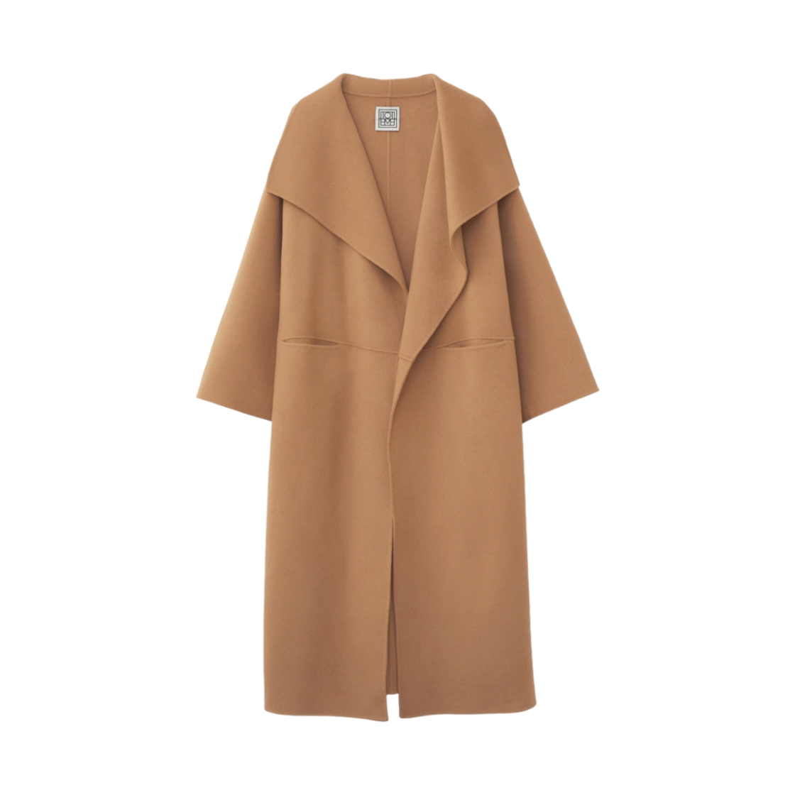 211-110-717-835 (W) Toteme Signature Wool Cashmere Coat Camel