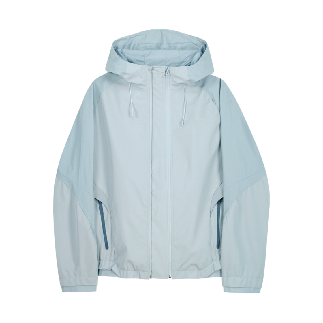 오호스 패널드 크롭 쉘 자켓 스톤 블루(OJOS Paneled Crop Shell Jacket Stone Blue)