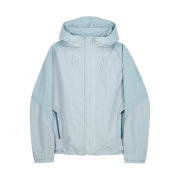 OJOS Paneled Crop Shell Jacket Stone Blue