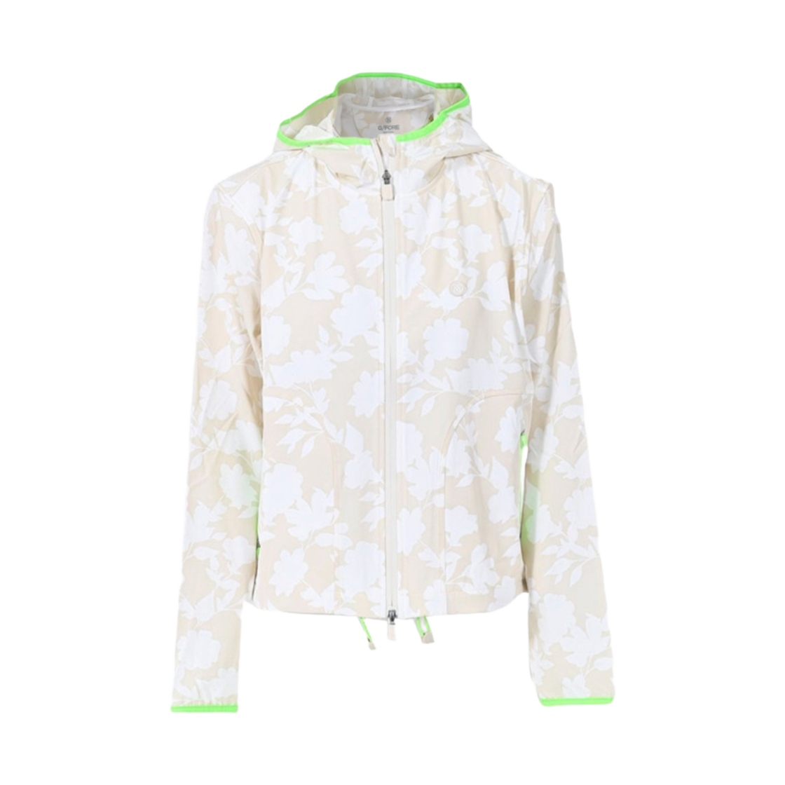 (W) 지포어 토날 플로랄 매버릭 포웨이 스트레치 자켓 스톤((W) G/Fore Tonal Floral Maverick 4-Way Stretch Jacket Stone)