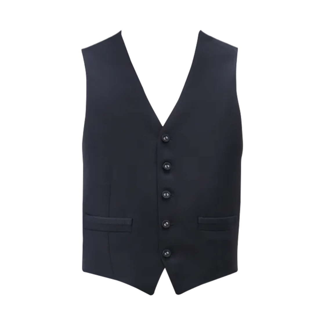MVC001B-00626-001 Thom Browne Super 120S Twill Classic Vest Black