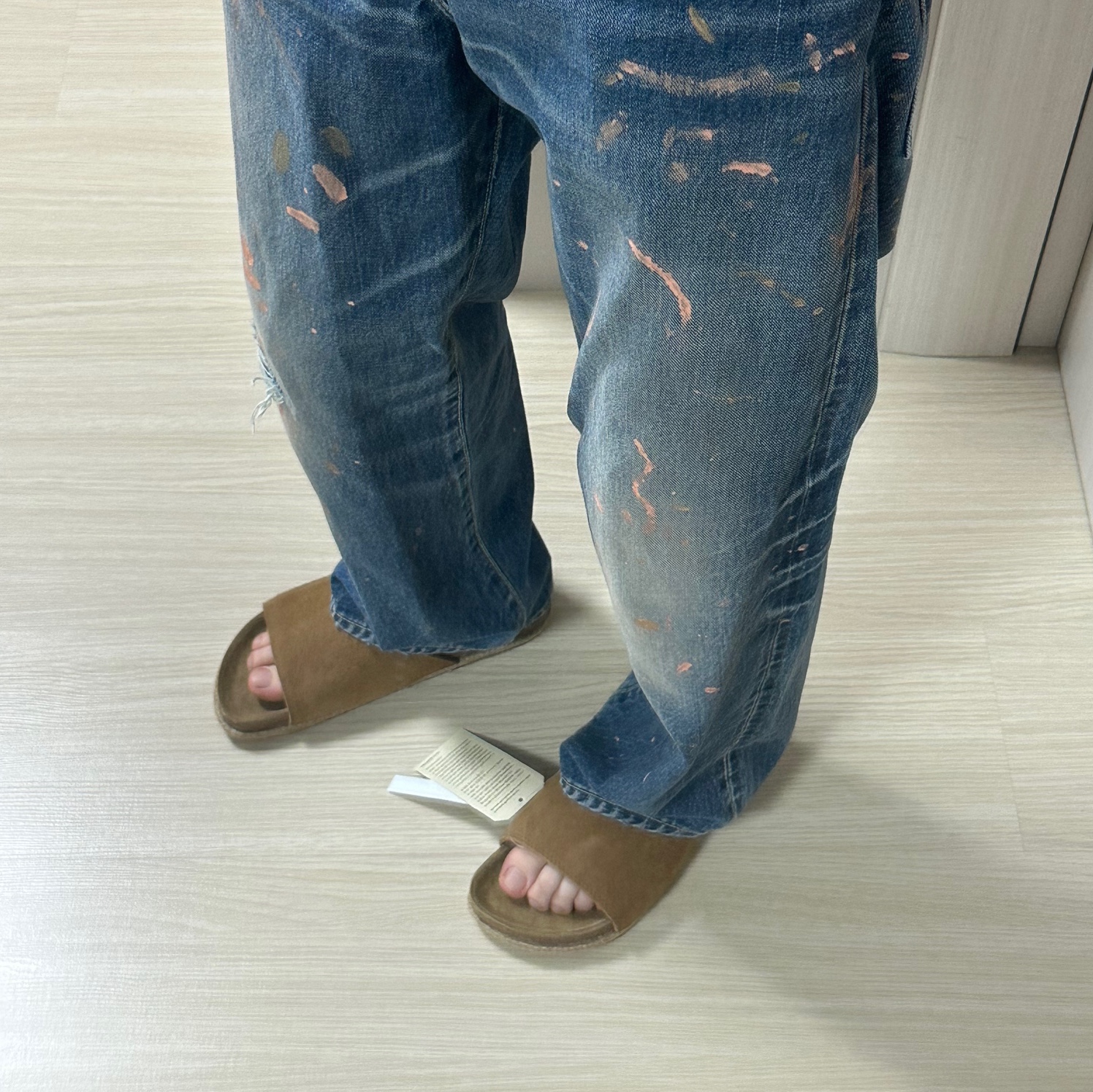 Visvim Social Sculpture Wide Damage-41 L30 착용 스타일 - 2