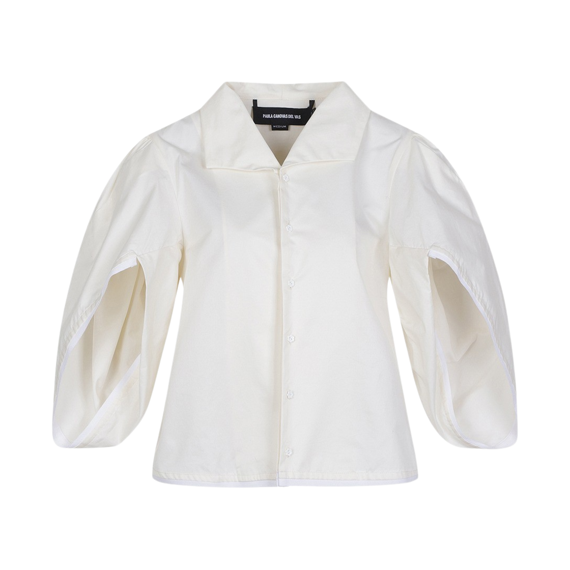 KW4ASHSPC03WT Paula Canovas Del Vas Women Chestnut Shirt Panna