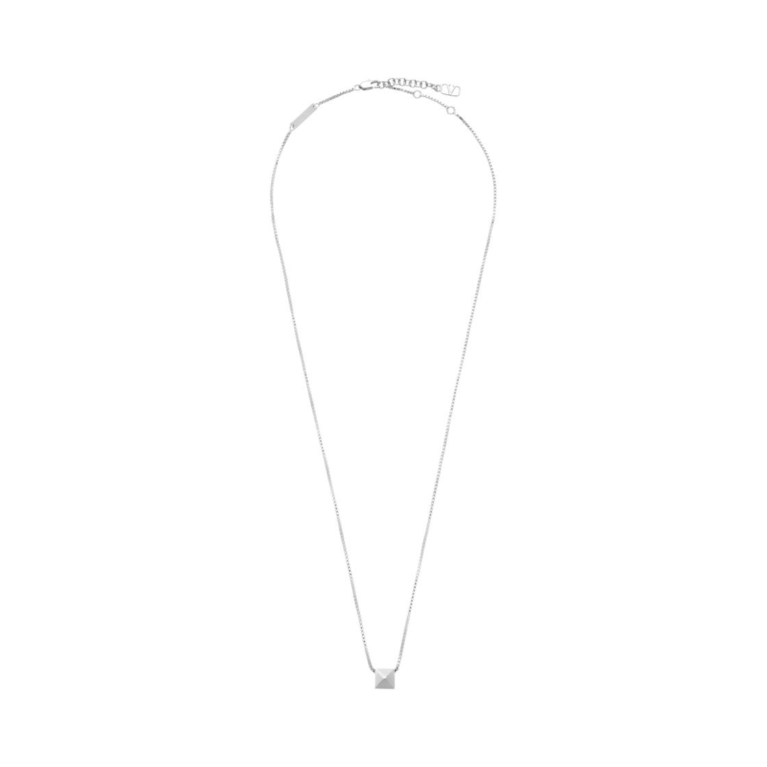 발렌티노 락스터드 페이턴트 체인 네클리스 실버(Valentino Rockstud Patent Chain Necklace Silver)