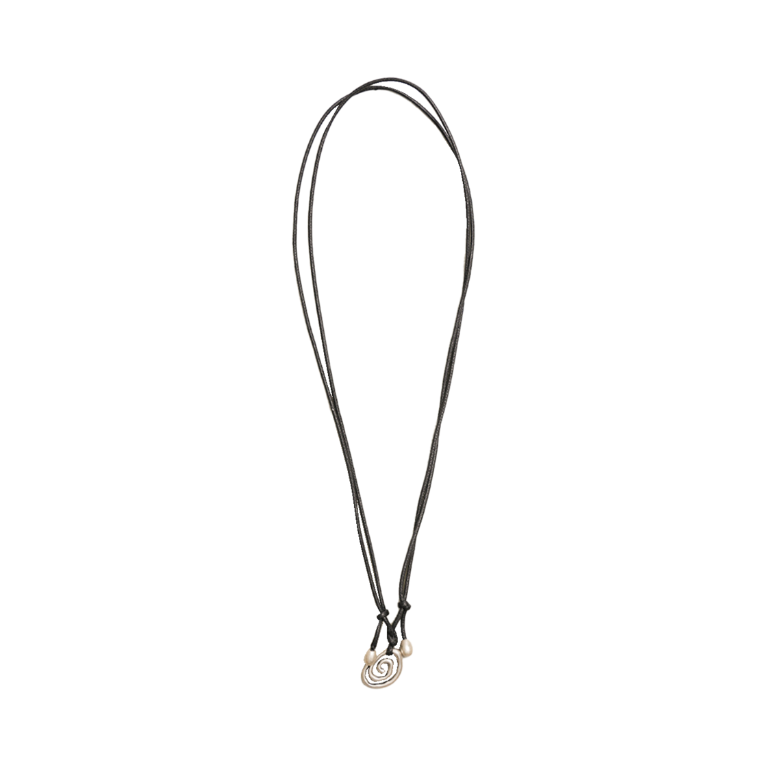 TBH52ABMN005 TOWTOW.ARCHIVE Minma Spiral Necklace Silver