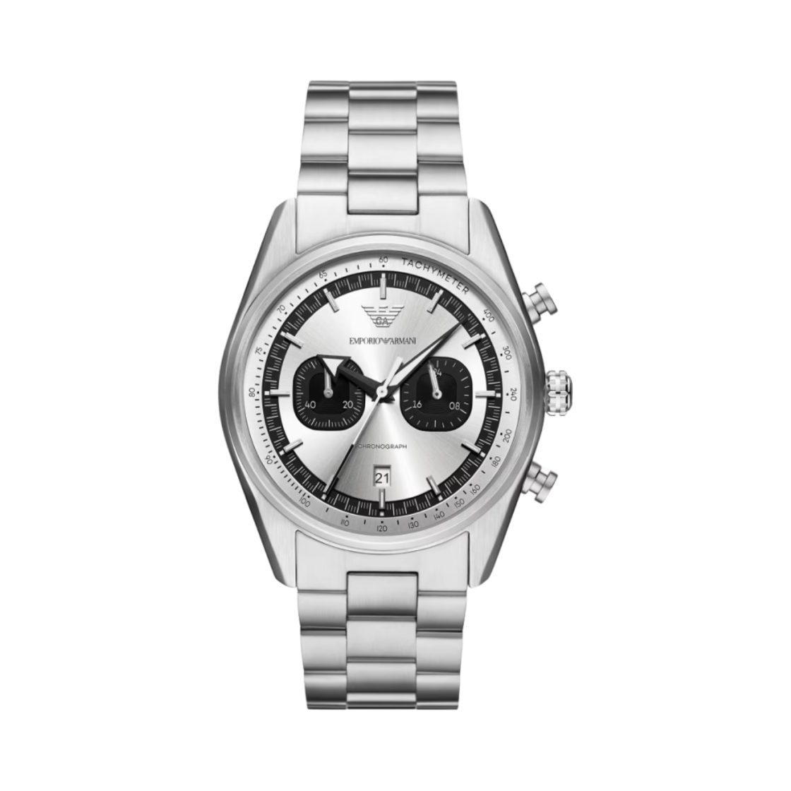 AR11636 Emporio Armani Chronograph 42mm Stainless Steel Black Silver