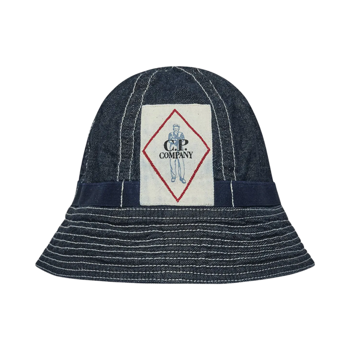 18CMAC294A110295WD08 C.P. Company Denim Bucket Hat Blue - 25SS