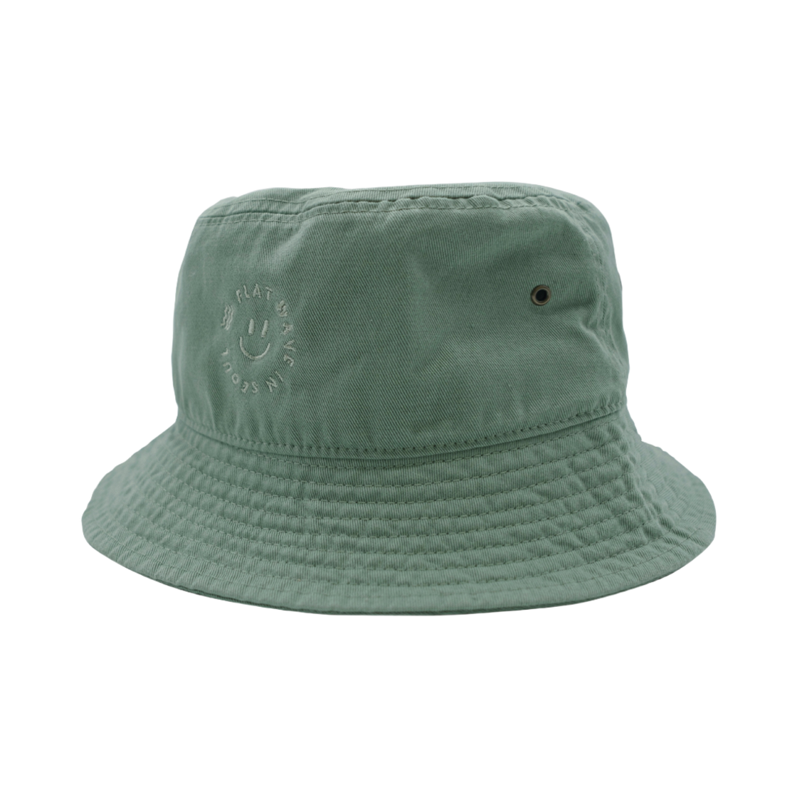100142 Flatwave Tye Bucket Hat Greentea