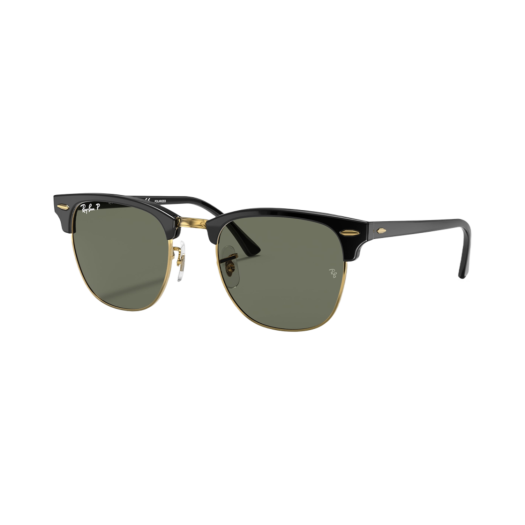 RB3016-901/58 Ray-Ban Clubmaster Classic Polished Black Frame Green Classic G-15 Lenses