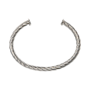 Portrait Report Twist Ring Series4 Rope Large Bracelet Silver