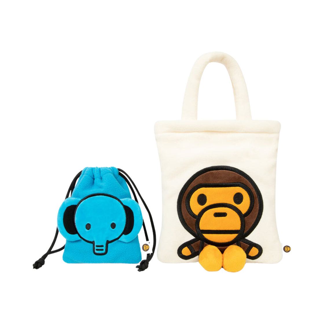 베이프 드로우스트링 파우치 세트 아이보리(BAPE Drawstring Pouch Set Ivory)