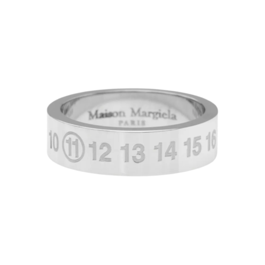 Maison Margiela Logo Number Ring Silver