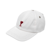 Ami Embroidered Logo Cap Ivory