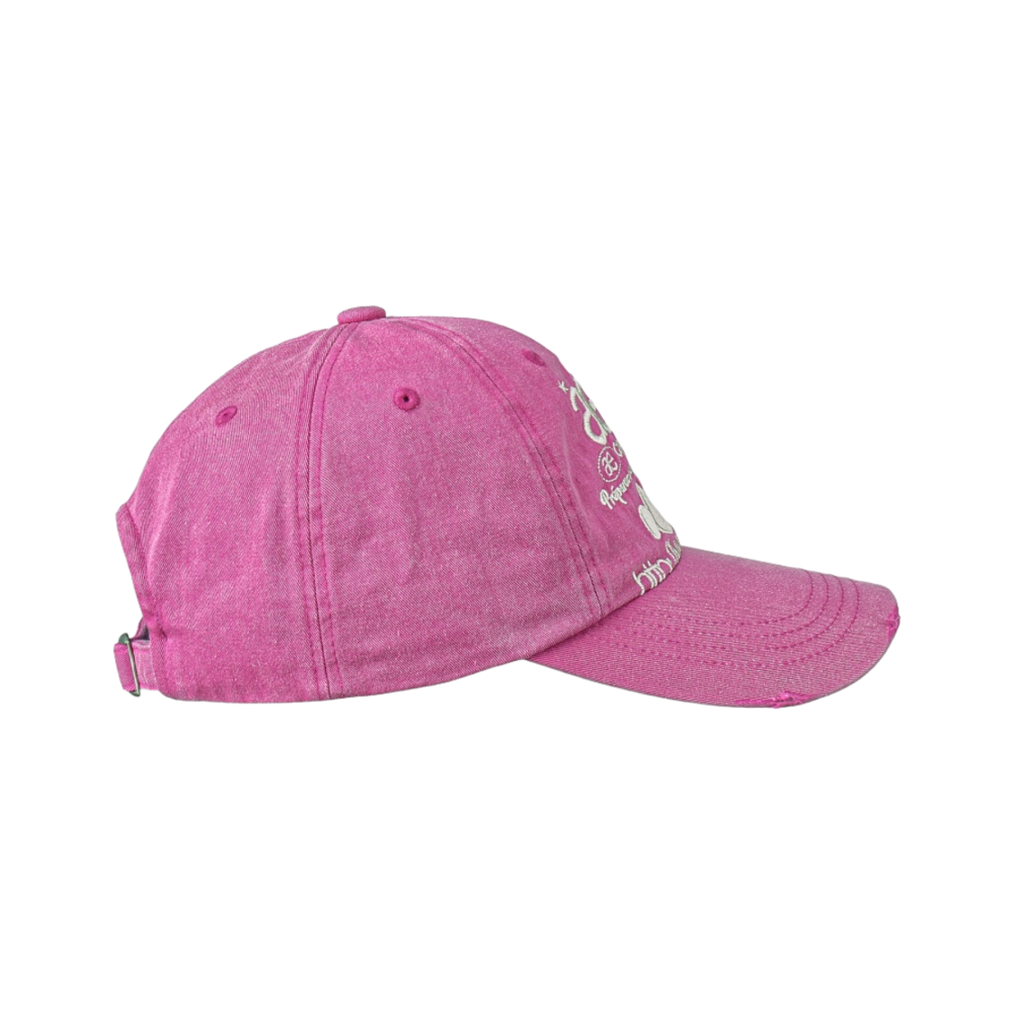 에이에이 웹 로고 데미지드 캡 핑크(Aeae Web Logo Damaged Cap Pink) - 3