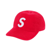 Supreme Fine Wale Corduroy S Logo 6-Panel Red - 21SS