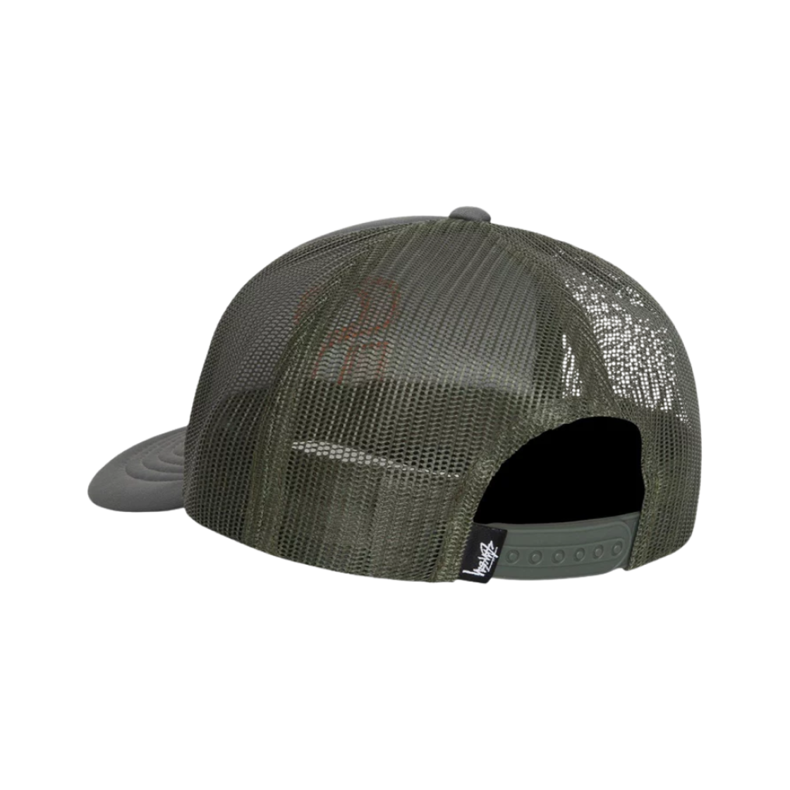 스투시 빅 S 트러커 스냅백 올리브(Stussy Big S Trucker Snapback Olive) - 2