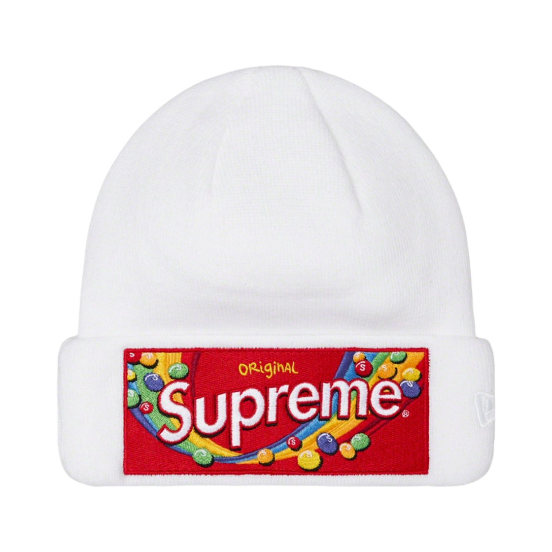 슈프림 x 스키틀즈 뉴에라 비니 화이트 - 21FW