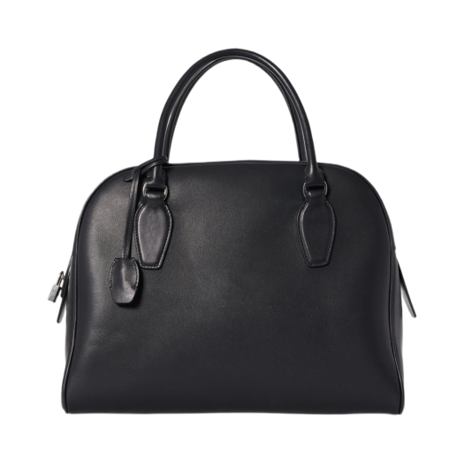 The Row India 12.00 Bag in Leather Black