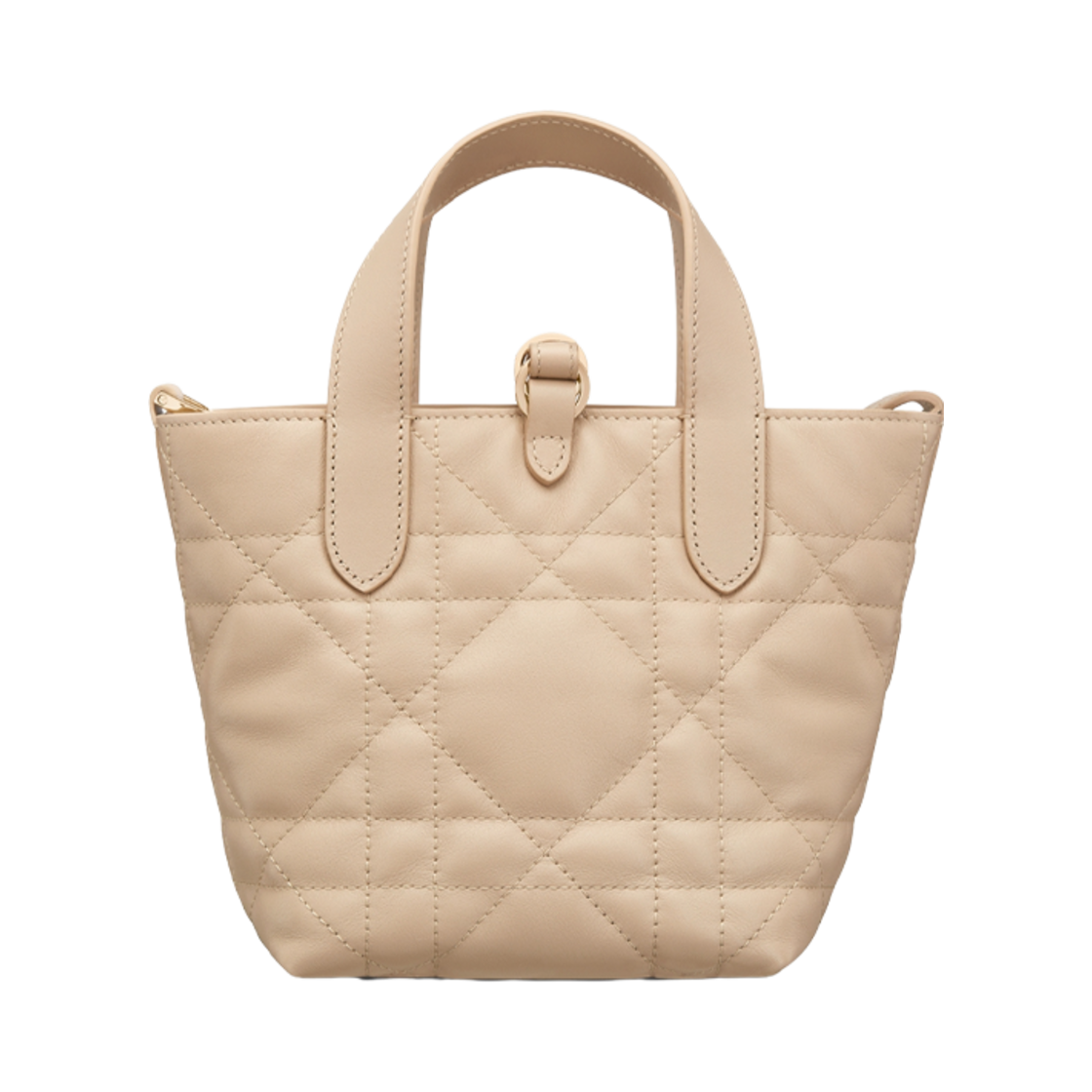 디올 뚜주흐 버티컬 나노 토트 백 매크로까나쥬 카프스킨 파우더 베이지(Dior Toujours Vertical Nano Tote Bag Macrocannage Calfskin Powder Beige) - 3