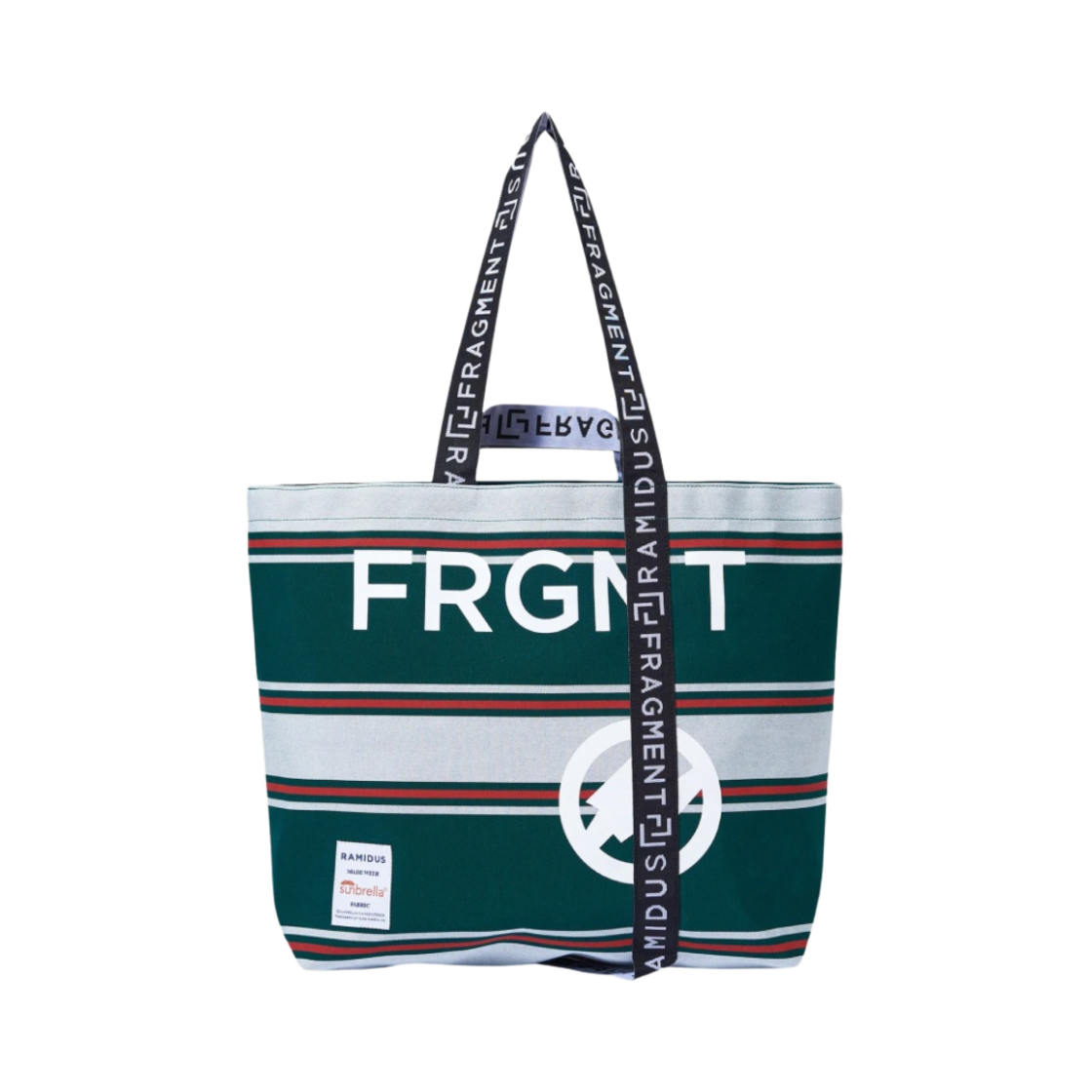 라미더스 x 프라그먼트 디자인 토트백 L 그린 그레이(Ramidus x Fragment Design Tote Bag L Green Grey)