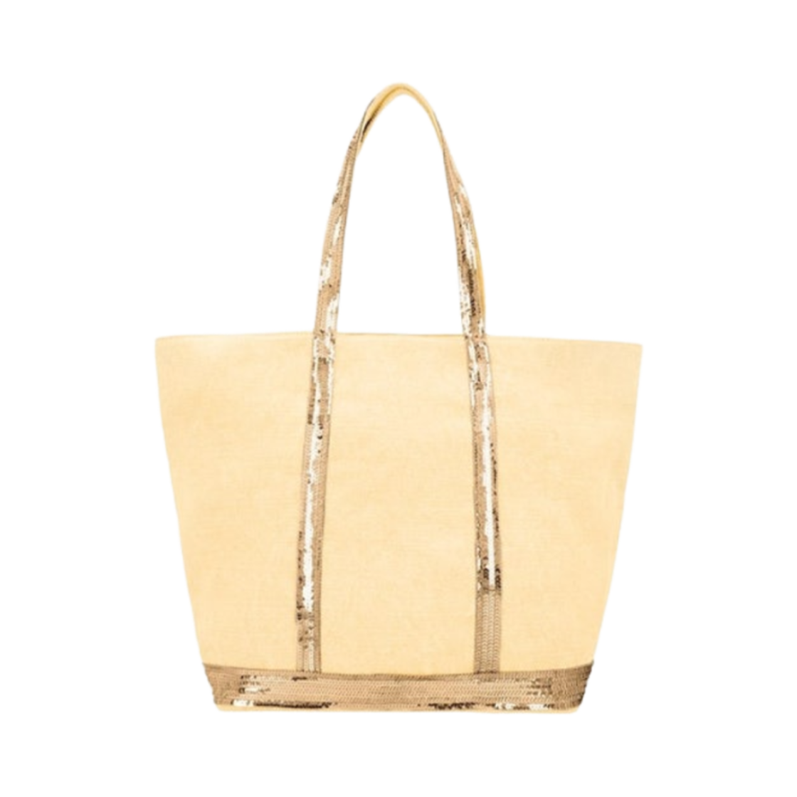 0PVE31-V40409-222 Vanessa Bruno Linen L Zipped Cabas Tote Yellow