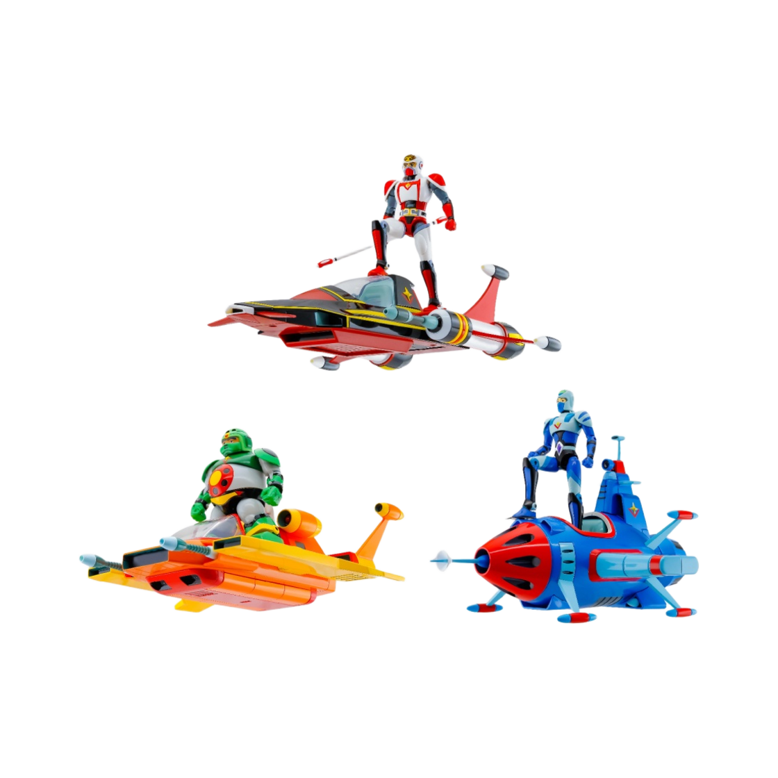 액션 토이즈 SF 서유기 스타징가 다이캐스트 비히클 스타부드 (3개 세트)(Action Toys SF West Saga Starzinger Die-Cast Vehicle Starbood (Set of 3))