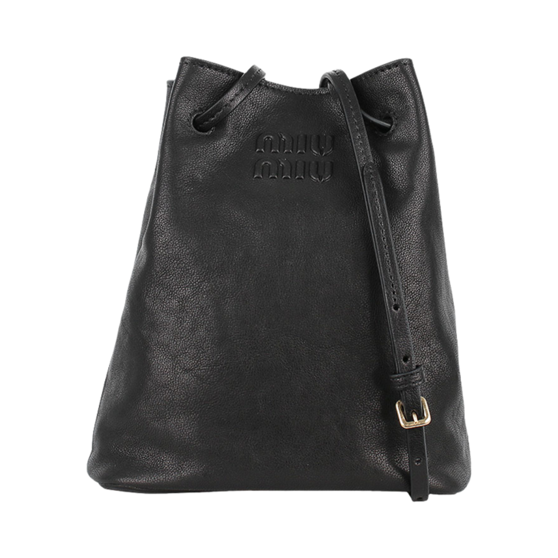미우 미우 나파 레더 미니백 블랙(Miu Miu Nappa Leather Mini Bag Black)