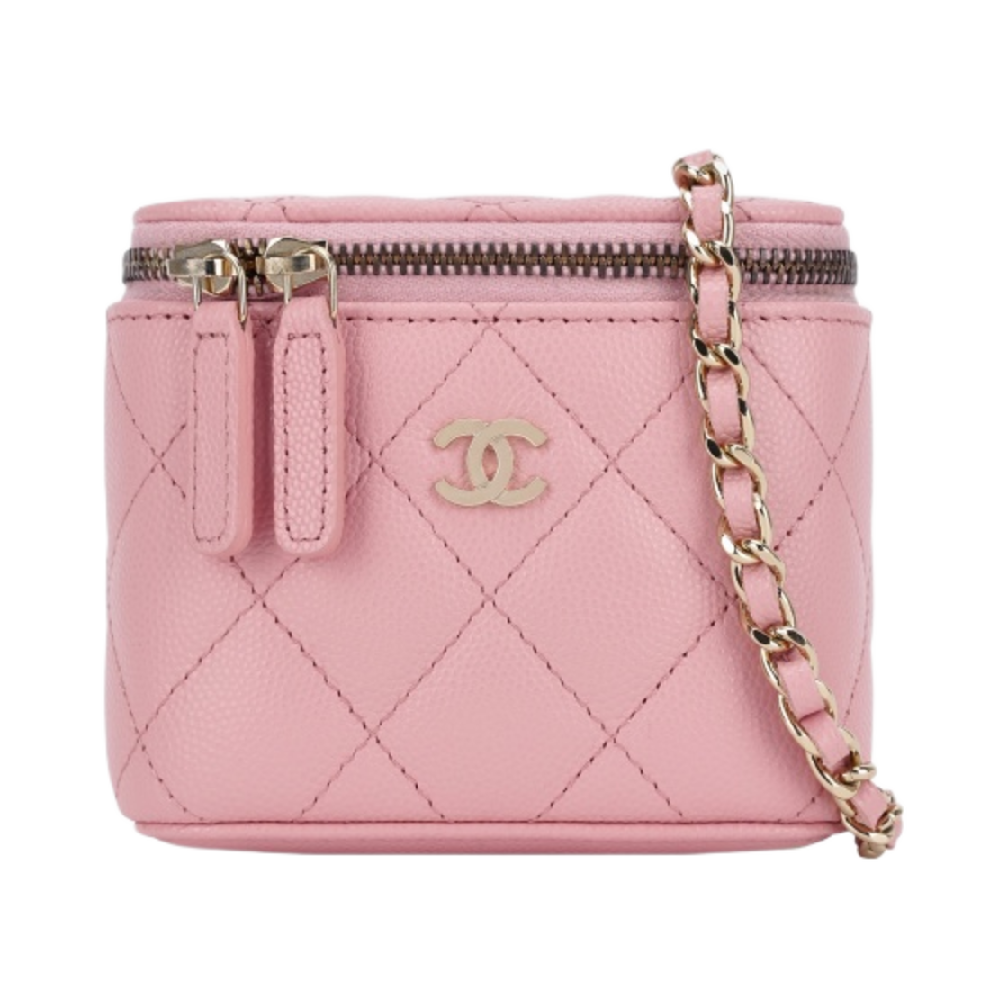 AP1340-Y33352-NG123 Chanel Small Classic Vanity with Chain Grained Calfskin & Gold Pink - 대표 이미지 #1