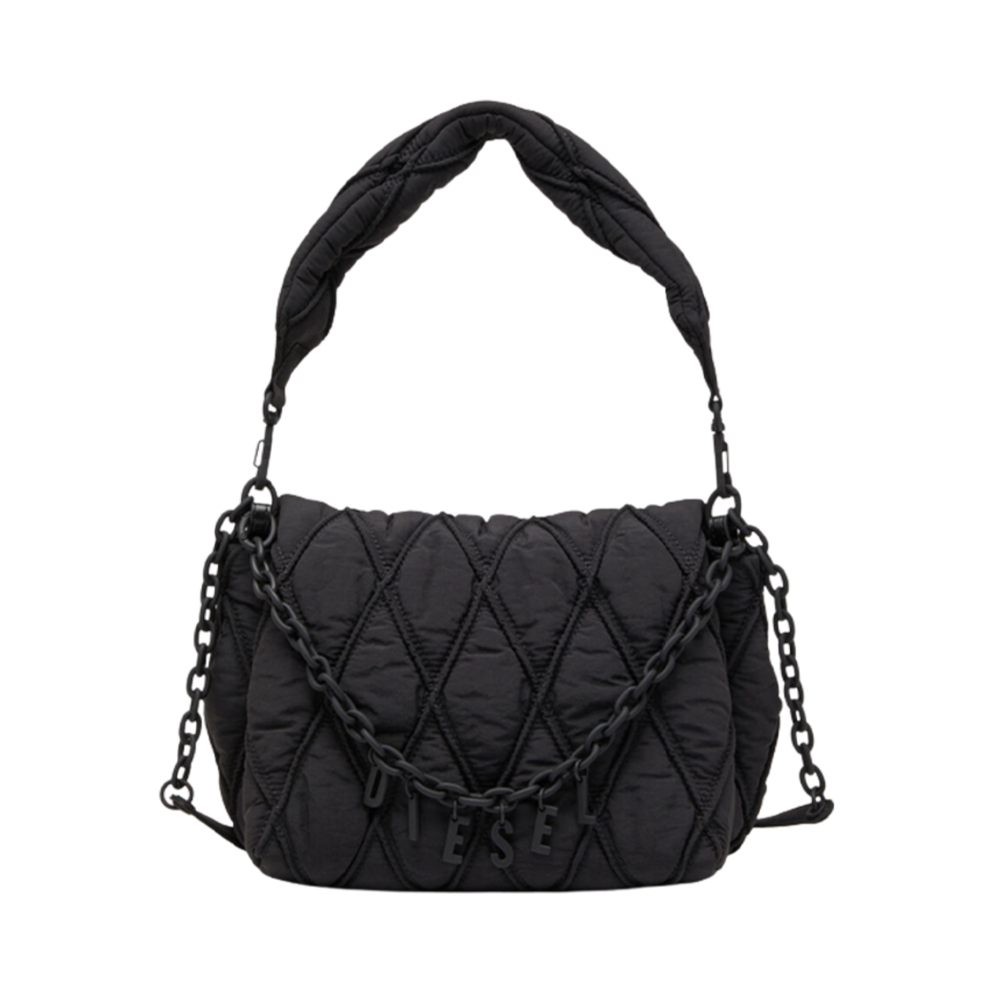 디젤 참-D 숄더 M 블랙(Diesel Charm-D Shoulder M Black)