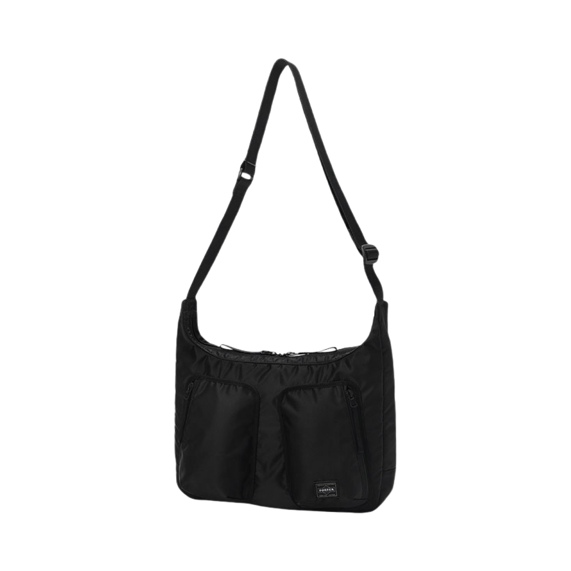 포터 컴파트 숄더백 블랙
