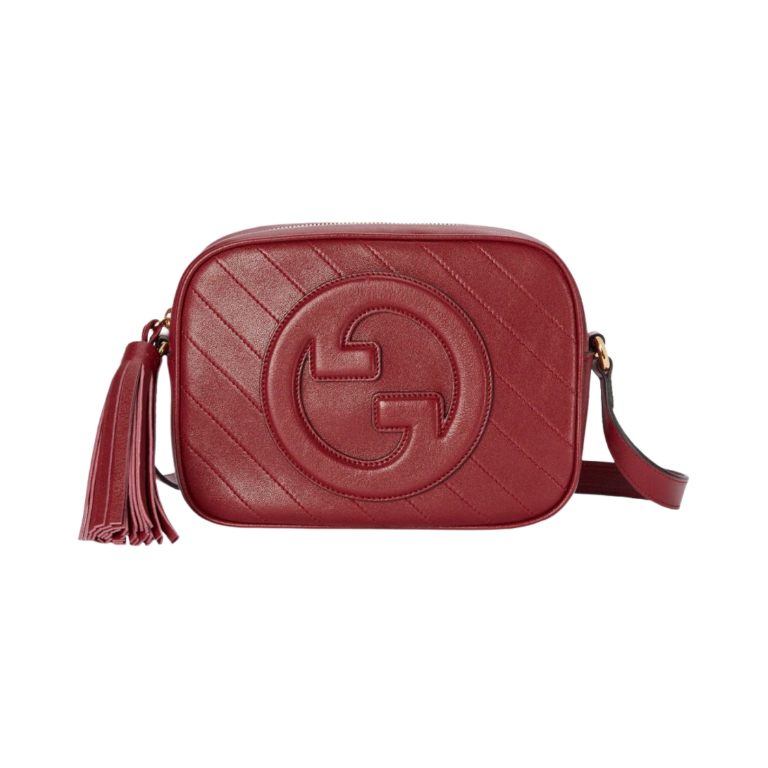 742360-1IV0G-6420 Gucci Blondie Small Shoulder Bag Red Leather
