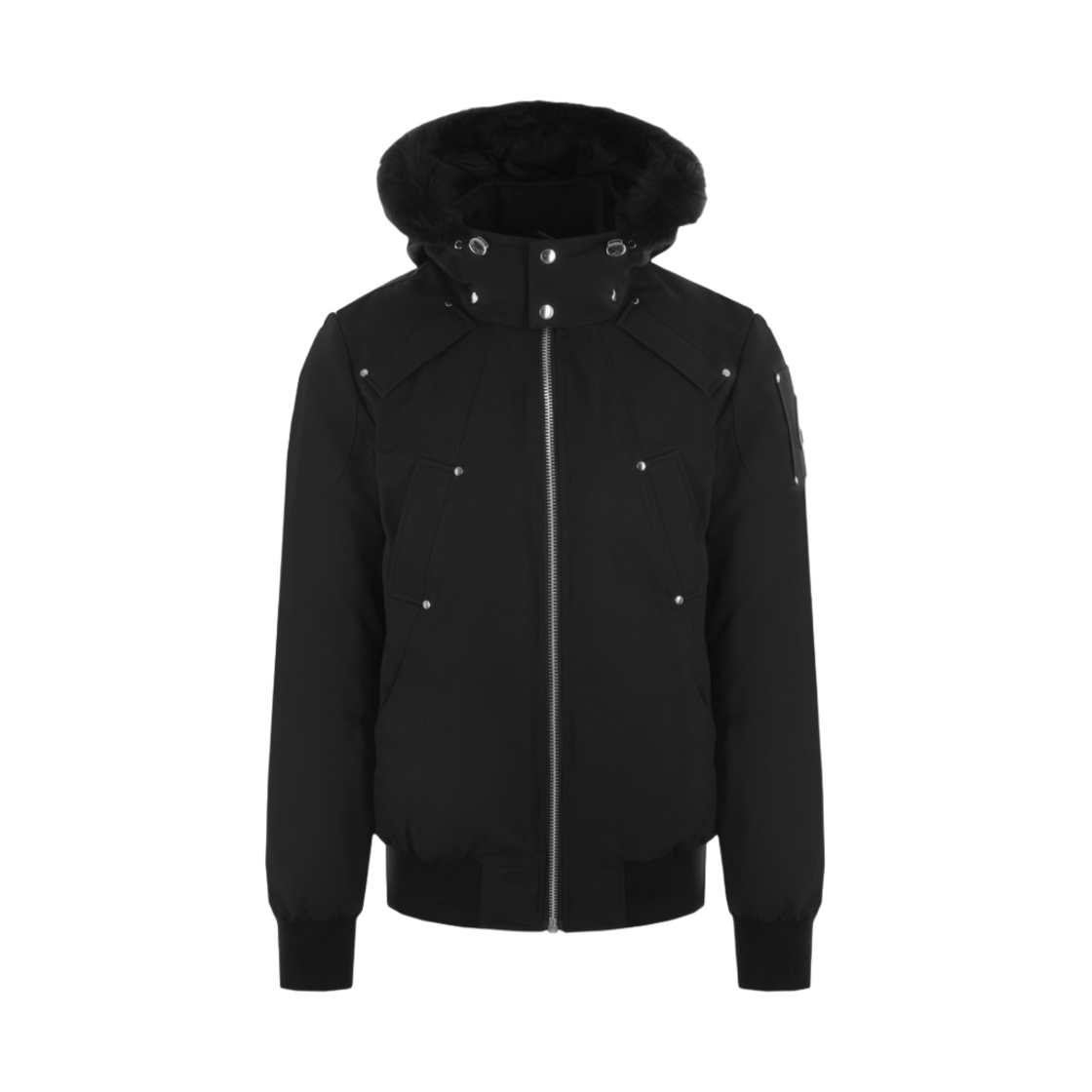 무스너클 오리지날 발리스틱 봄버 블랙 셔링 블랙(Moose Knuckles Original Ballistic Bomber Black Shearling Black)