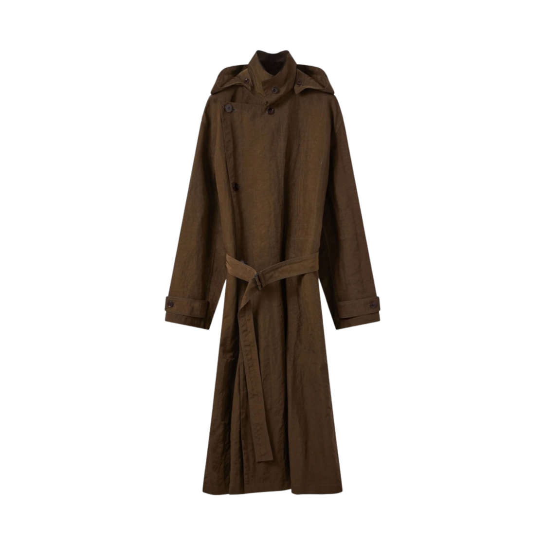 르메르 나일론 캔버스 라이트 트렌치 코트 코비차 브라운