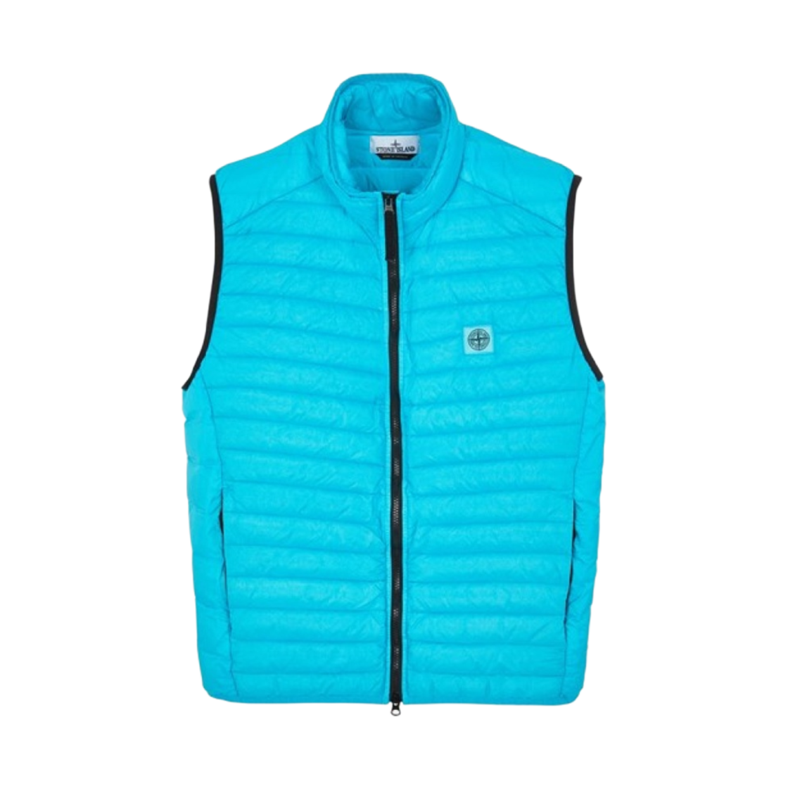 스톤 아일랜드 G0224 패커블 룸 우븐 챔버 리나일론 다운 TC 베스트 도브 터콰이즈 - 23SS(Stone Island G0224 Packable Loom Woven Chambers R-Nylon Down TC Vest Turquoise - 23SS) - 1