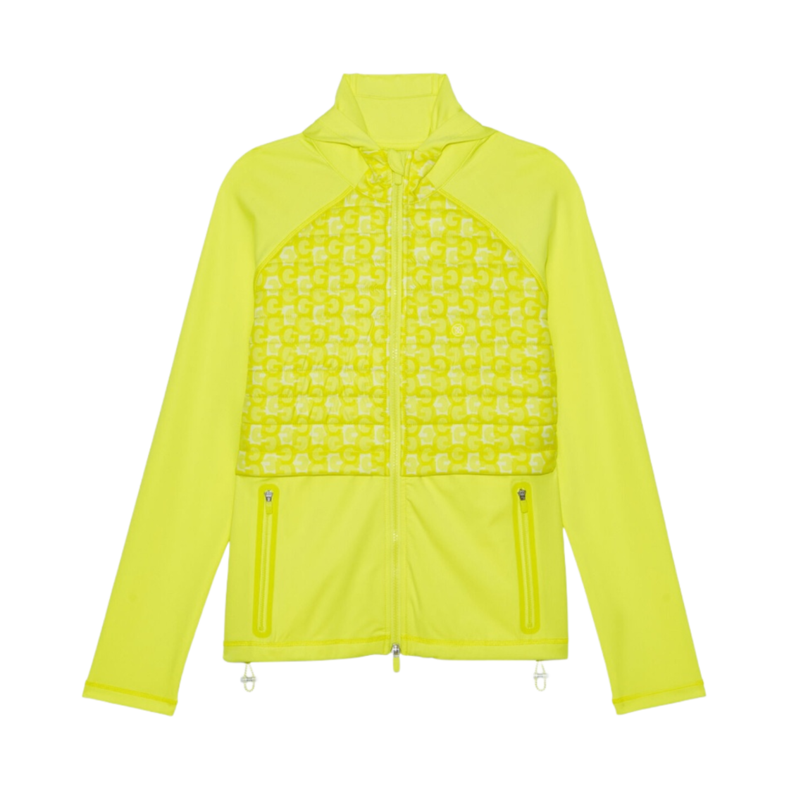 (W) 지포어 하이브리드 지스 테크 저지 후드 자켓 솔라((W) G/Fore Hybrid G’s Tech Jersey Hooded Jacket Solar)