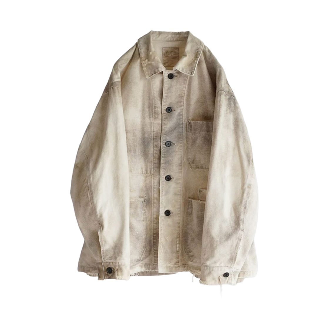 ANC-JK33-1 Ancellm Uneven Paint Coverall Beige