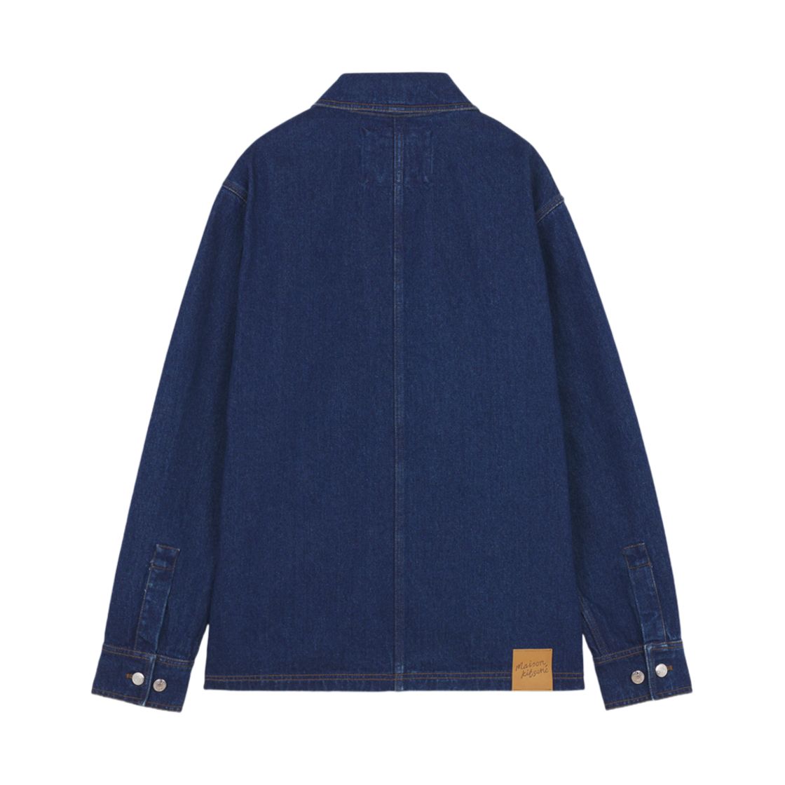 메종 키츠네 데님 워크웨어 자켓 스톤 워시드 인디고(Maison Kitsune Denim Workwear Jacket Stone Washed Indigo) - 2