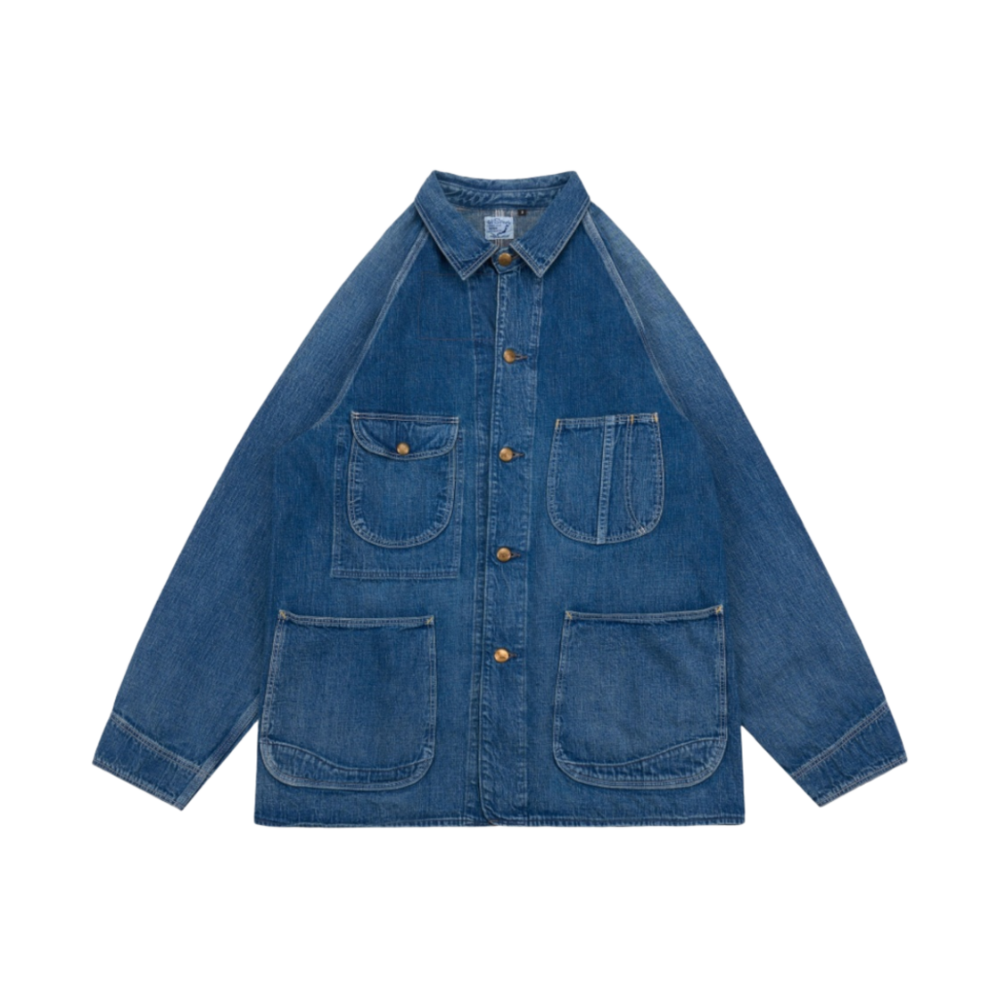 오어슬로우 6140 1950's 커버롤 유즈드 워시 데님 유즈드(Orslow 6140 1950's Coverall Used Wash Denim Used)