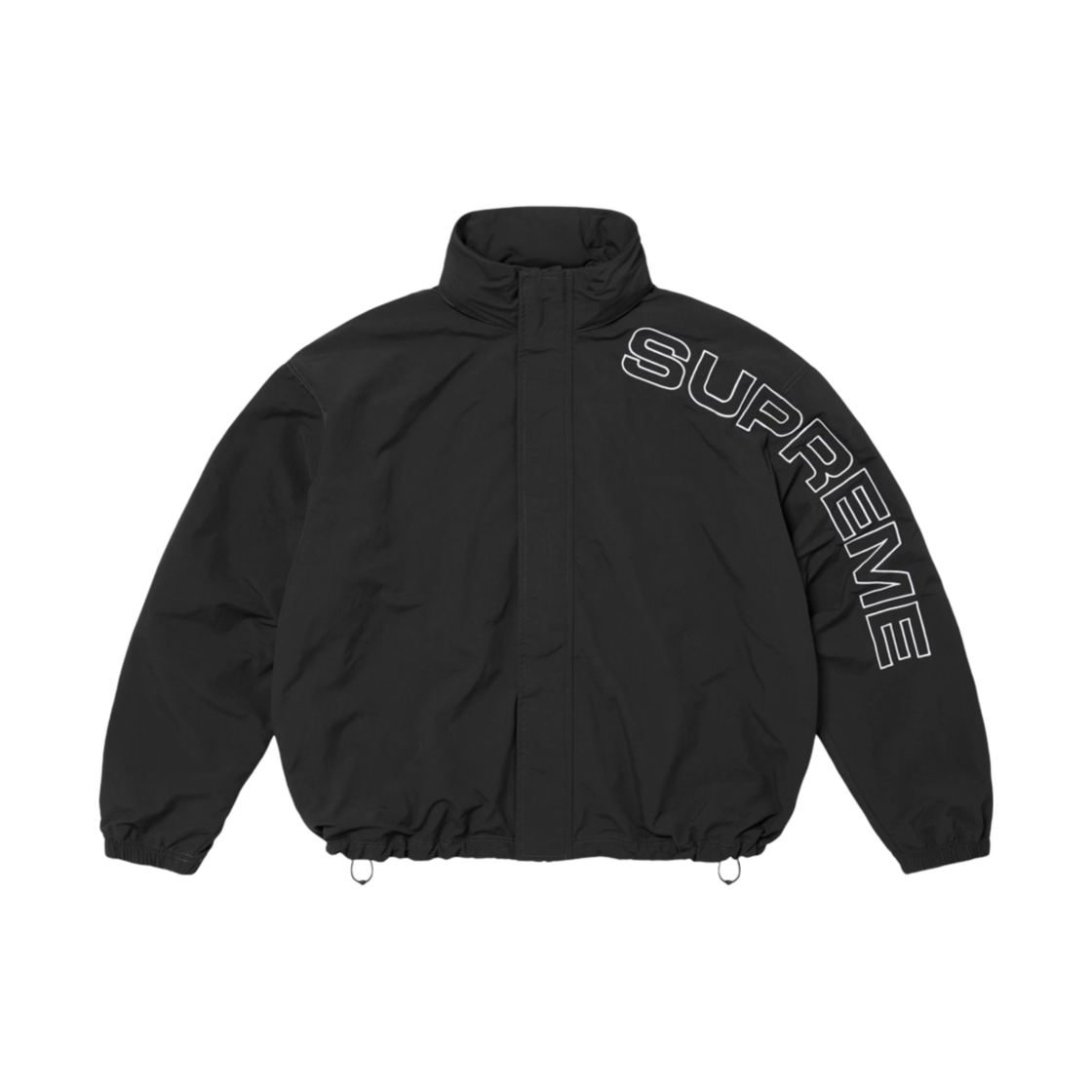 슈프림 스펠아웃 자수 트랙 자켓 블랙 - 24FW(Supreme Spellout Embroidered Track Jacket Black - 24FW)
