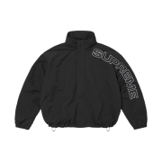 Supreme Spellout Embroidered Track Jacket Black - 24FW