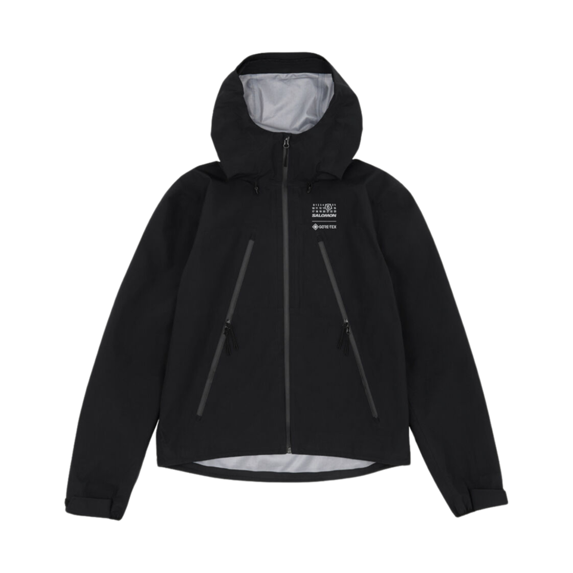 살로몬 x MM6 메종 마르지엘라 고어텍스 후드 윈드브레이커 블랙(Salomon x MM6 Maison Margiela GTX Hooded Windbreaker Black)