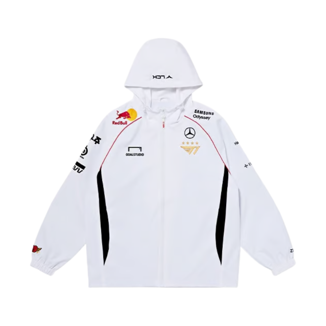 티원 2024 유니폼 월즈 자켓 화이트 (논 마킹 버전)(T1 2024 Uniform Worlds Jacket White (Non Marking Ver.))