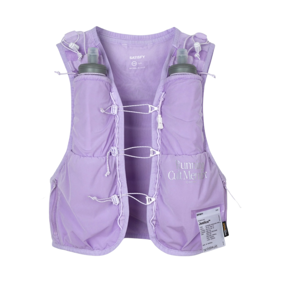 새티스파이 저스티스 코듀라 5L 하이드레이션 베스트 미네랄 라일락(Satisfy Justice Cordura 5L Hydration Vest Mineral Lilac)