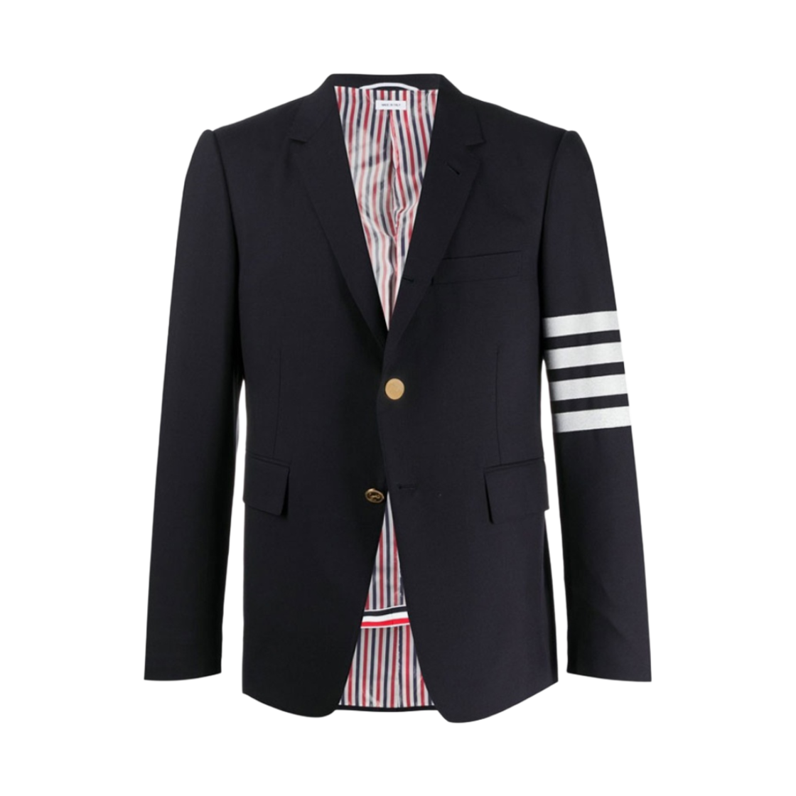 MJC001A-06146-415 Thom Browne Wool 4-Bar Classic Sport Coat Navy